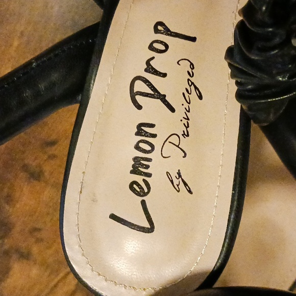 Lemon Drop by Privileged Black Platform Heels - Picture 2 of 5